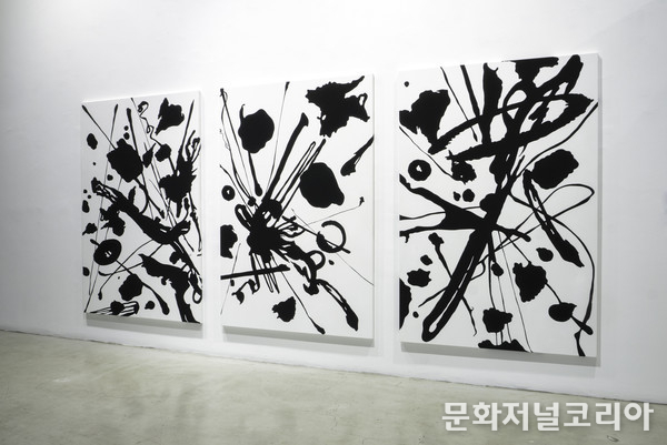 ⓒ Sun Choi_모국어회화_Mother Tongue Painting_194x130cmx3pieces_acrylic on canvas_2016
