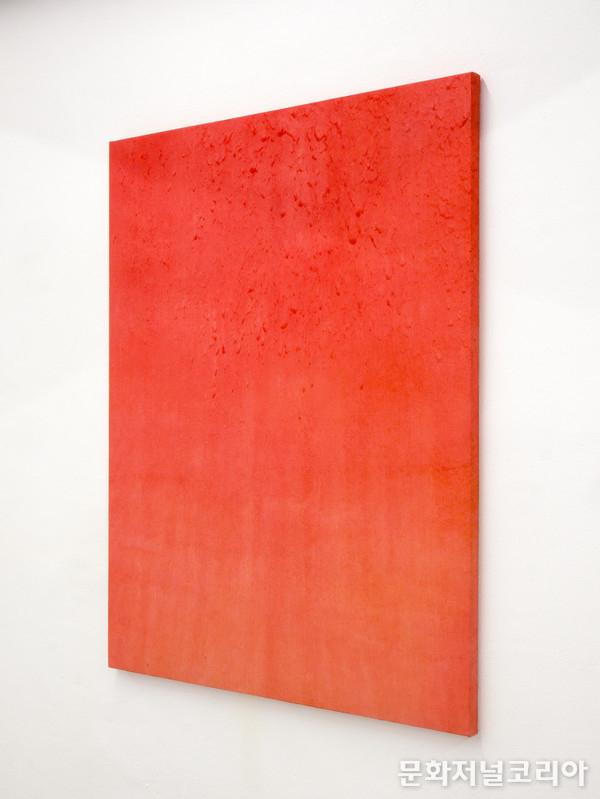 ⓒ Sun Choi_깊은 그림 Deep Painting_116.8 x 91 cm, Kimchi juice on Korean traditional paper, 2016