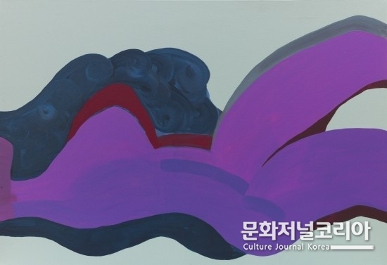 누워서_보라에_잠기다,_79.7x116cm,_Acrylic__Mixed_media