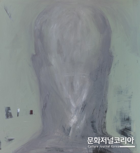 Homme_-_실루엣,_109.8x119.9cm,_Acrylic__Mixed_media