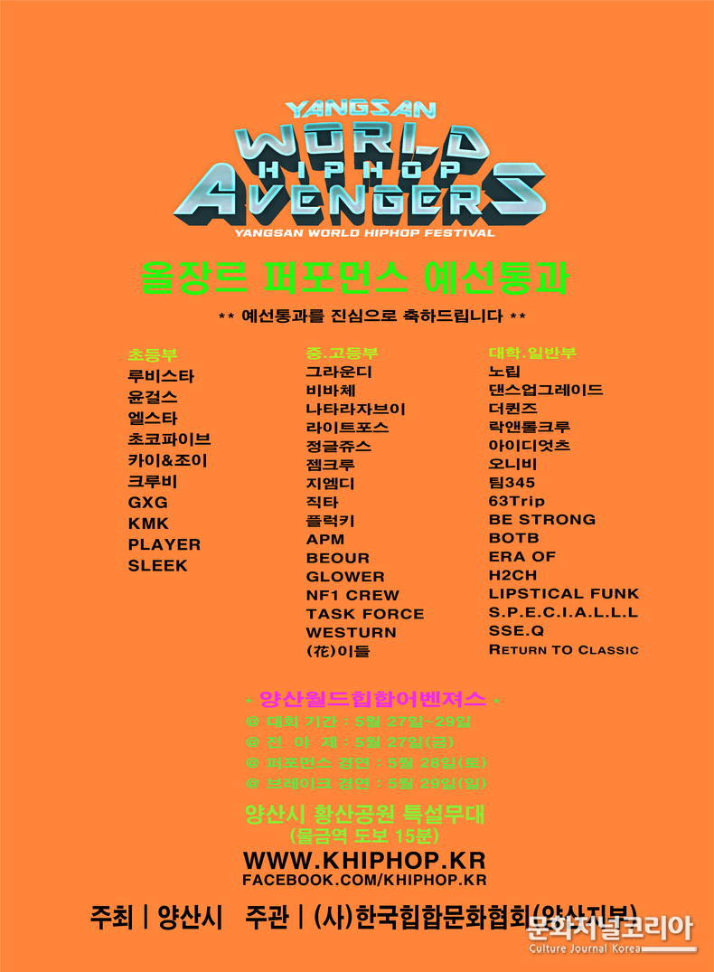  (자료제공 = ‘2022 양산 월드 힙합 어벤져스’ 힙합댄스 경연대회 조직위원회)