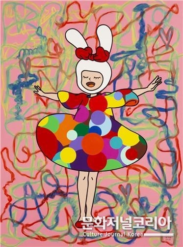 ARTNOM, Love, 97.0 x 130.3 cm, Acrylic on canvas, 2022