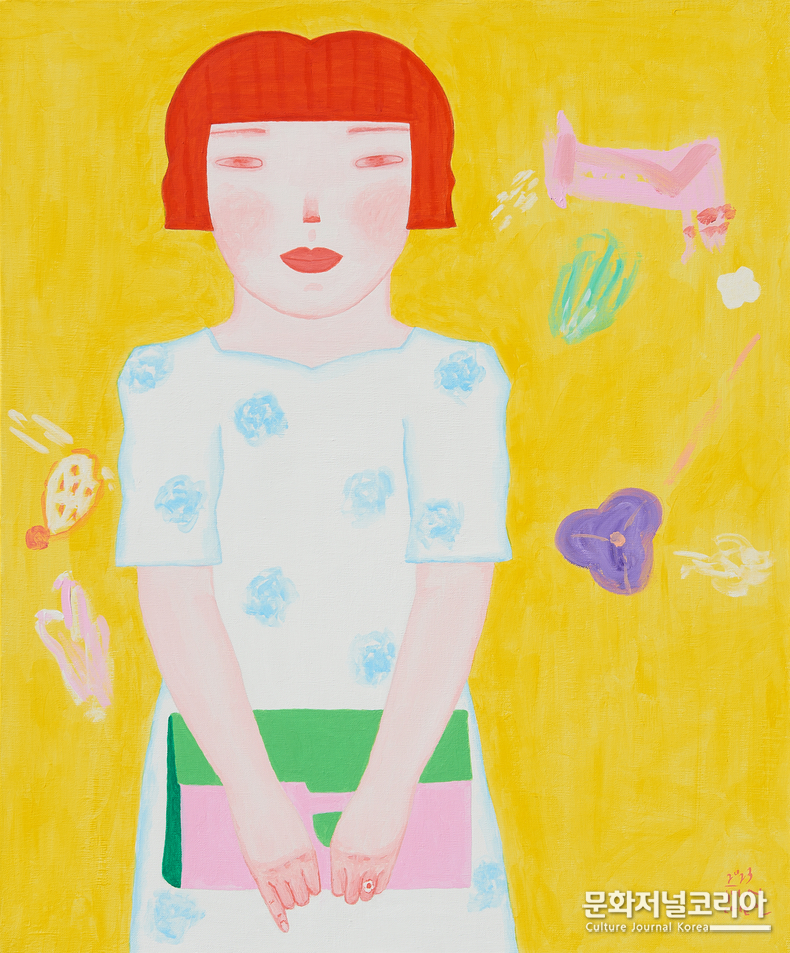 신철, 기억풀이_ 당신을 기다립니다, 72.7×60.6cm, 2023