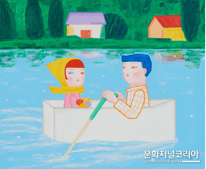 신 철 뱃놀이 2 캔버스에 유화 2023 60.6 x 72.7 cm