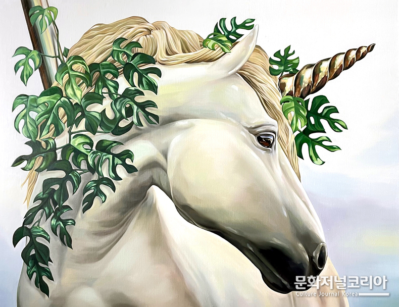 ( ‘A head full of dreams’-Oil on Canvas, 116.8x91 : 2022)