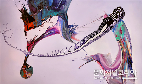 이대희, Sacred Melody #3 162×97cm Acrylic on Canvas