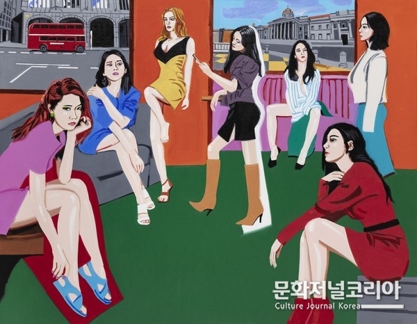 a bridesmaid , 116cm =97cm , oil on canvas , 2019