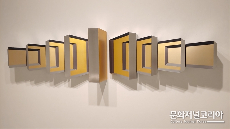 인지의부정_#5, aluminium, stainless steel, 600×2460×280mm, 2023