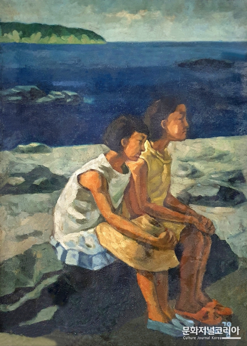 박재동, 바닷가소녀들(고 2_유화)
