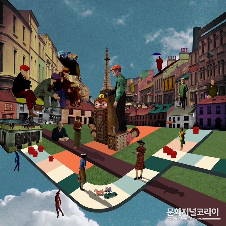 The PRISM - 일곱가지 스펙트럼 그룹전, 레지나킴, My Monopoly, Digital Collage Diasec print, 2022(사진제공=스타트아트 코리아)