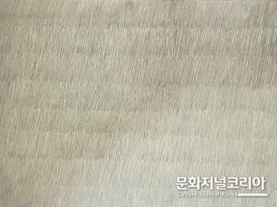박서보 , Ecriture 52-75 , Pencil and oil on hemp cloth 72.7x100cm ⓒ CHUNGDAM BEAUXARTS GALLERY<br>
청담 보자르 갤러리