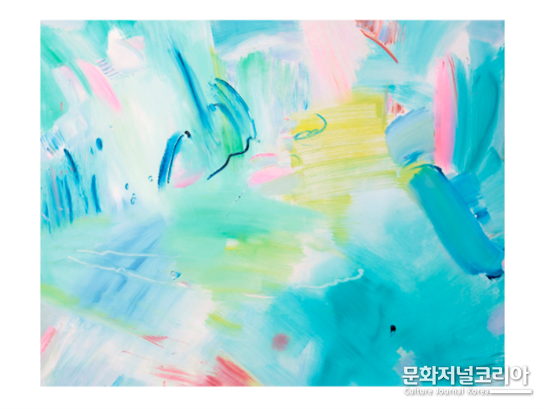 은숙, Super glue 2>, 2022, Oil on canvas, 72.7x90.9cm