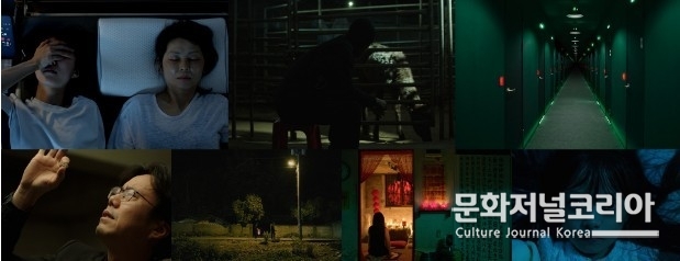 ▲ BIFAN 2022 괴담 단편제작지원작. (왼쪽 위부터 시계방향) <몽중(夢中)>(감독 이하은), <그 불빛을 보기 위해서 (구, 아이들이 달린다)>(감독 채한영), < The Rooms >(감독 유희련), <악몽>(감독 한승원), <이중으로 걷는 자>(감독 이지향), <함진아비>(감독 이상민), <해왕성 다이아몬드>(감독 정기연)