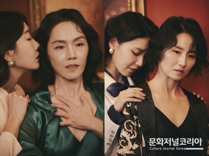 연극 와이프 페어컷 (왼쪽) 김려은·박지아, (오른쪽) 최수영·김소진. (사진=글림컴퍼니 제공) 