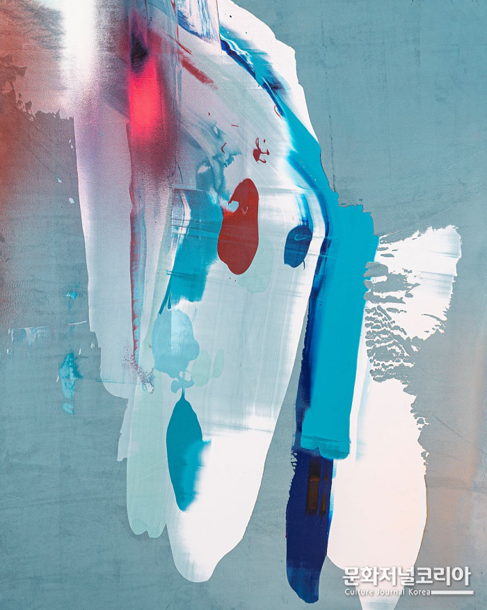 Remy Hysbergue, A 59623, Acrylic on velvet, 161 x 130cm, 2023 (사진 제공=갤러리 끼)