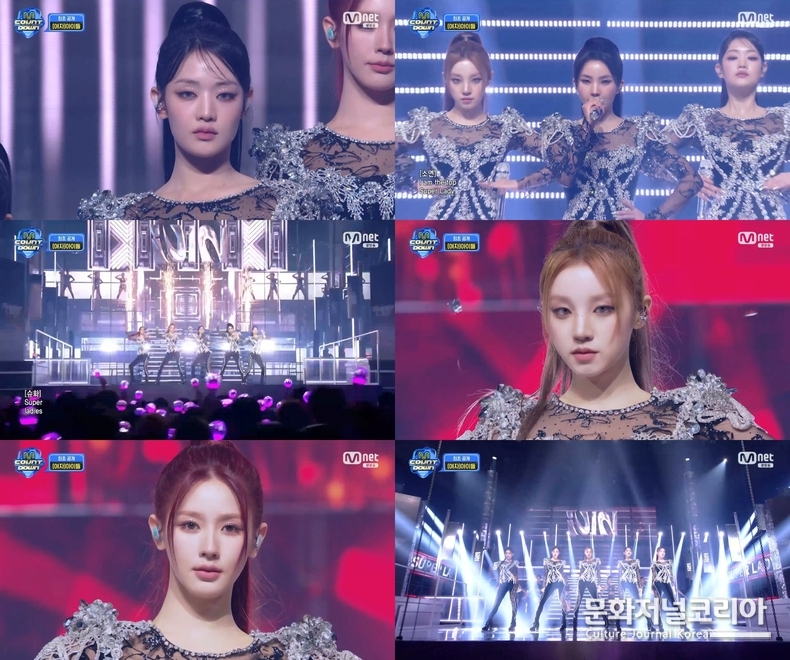 (여자)아이들_엠카운트다운_캡처본(6분할) 사진제공 = Mnet ‘엠카운트다운’ 방송 캡처
