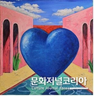 My Home Heart 91x91cm (50S) Acrylic on canvas 2024