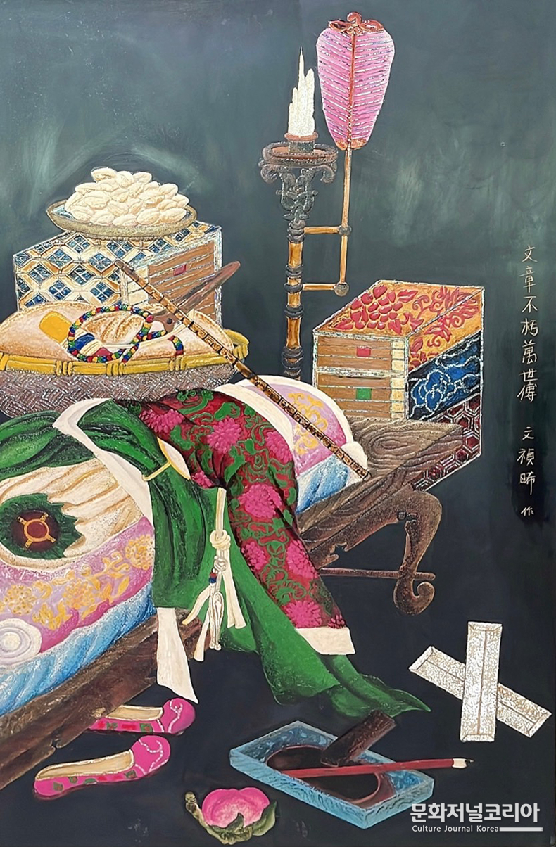 기명책거리 60x90cm 옻판, 옻칠, 자개, 난각