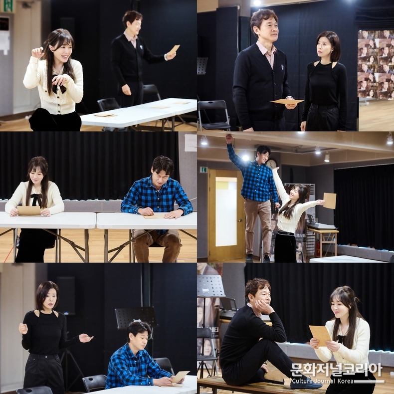연극_러브레터_연습실 사진 사진제공 = (주)수컴퍼니, (유)쇼앤텔플레이