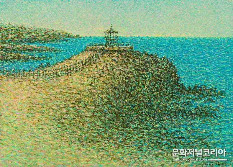 백성원作 소나무가 보이는 풍경 Oil, Acrylic on Canvas_112.1x193.9cm_2025