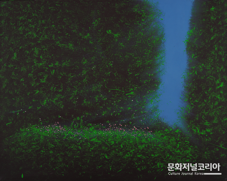 현민자作 Forest-01 캔버스에 아크릴_73x91cm_2025