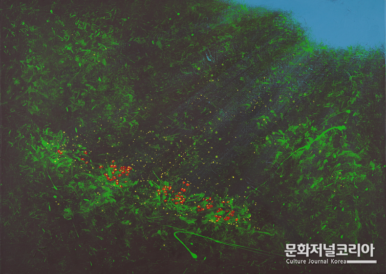 현민자作 Forest-02 캔버스에 아크릴_65x91cm_2025