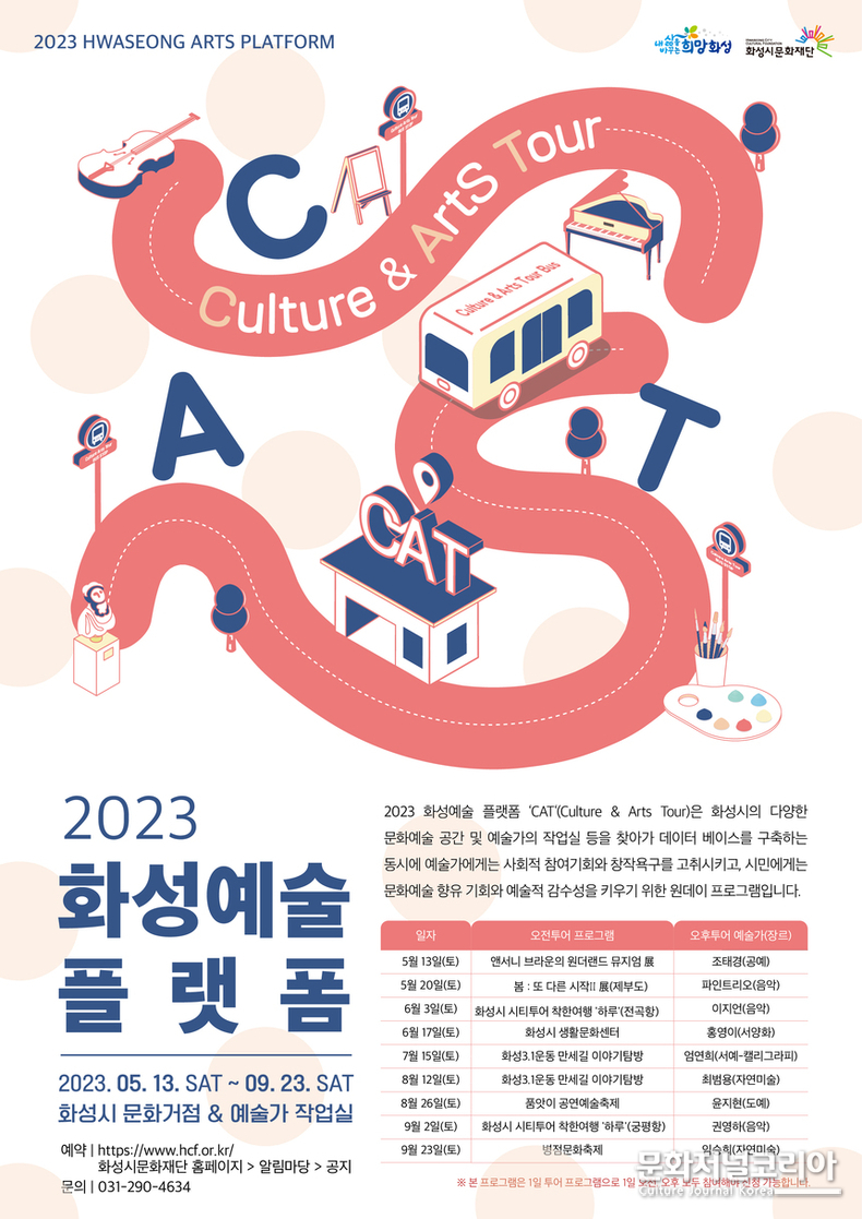 화성시문화재단 ‘2023 화성예술플랫폼 CAT’ 참가자 모집
