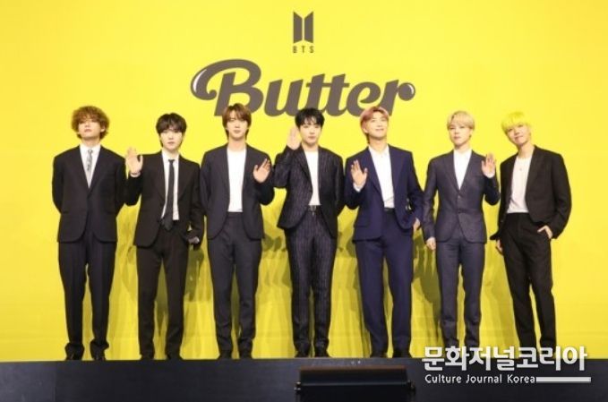 방탄소년단 '버터(Butter)' 글로벌 기자간담회. 2022.03.01. (사진 = 빅히트뮤직 제공)